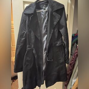 H&M Women’s Black Trench coat size 16